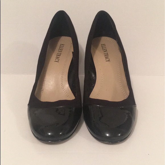 Ellen Tracy Patent Leather Wedge Pumps - Picture 13 of 13